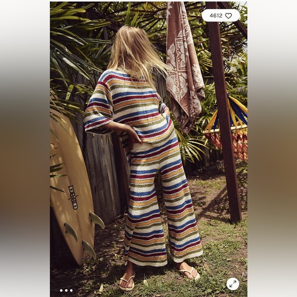 Free People Over The Rainbow Sweater Set -S NWT - Picture 3 of 4